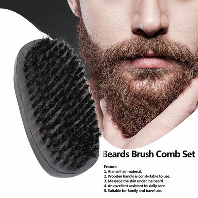 Natural Boar Bristle Mens Shaving Brush Portable Barber Nat