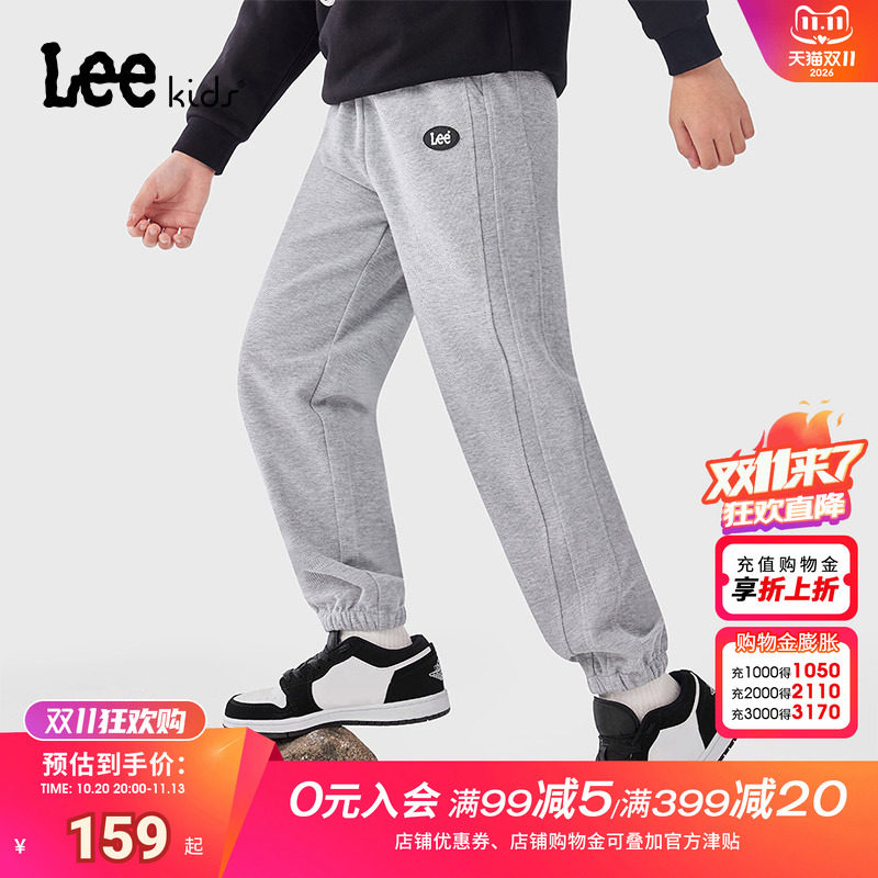 Lee儿童长裤宽松休闲运动裤