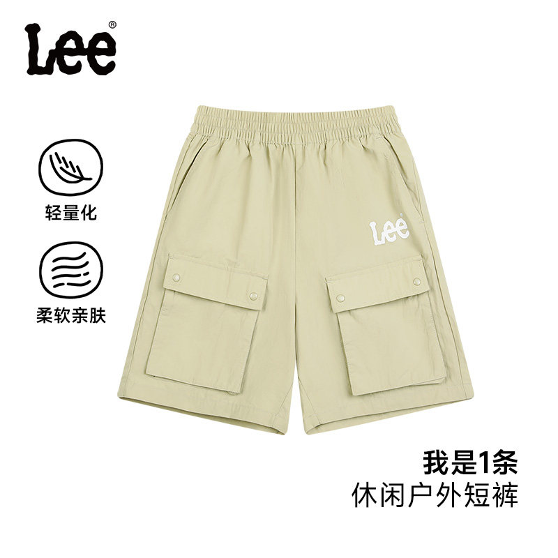 Lee kids儿童夏季工装风短裤男童女童冲锋裤五分裤潮酷