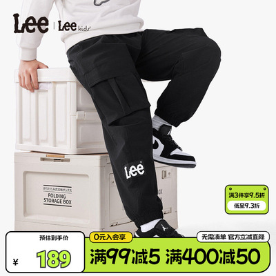 Leekids儿童工装长裤春秋透气