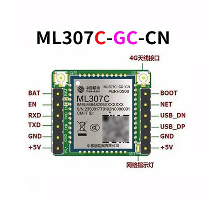 中移物联ML307C GC核心板4G模块IOT小智AI人工智能单北斗定位无线