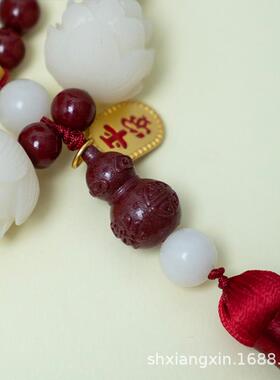 木汽车挂件平安复挂饰桃车内饰品车载装饰小佛81096莲台手工品古