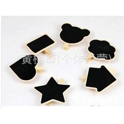 Mini wooden chalkboard shapes various Message folder chalkbo