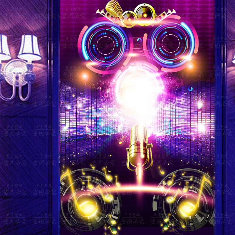 ktv歌厅自粘音乐墙纸会所酒吧3d大幅海报背景墙装饰壁画无缝墙布,家居饰品,现代装饰画,淘宝优惠券,粉丝福利购,淘宝优惠卷
