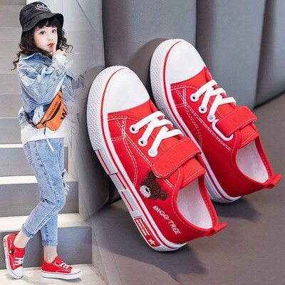White Kids Shoes Classic Casual  Shoes Breathable Boys Sneak