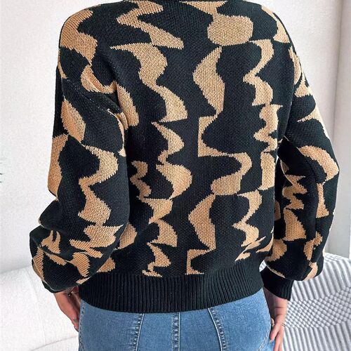 Womens Fall Autumn Winter Long Sleeve Knit Sweater Color