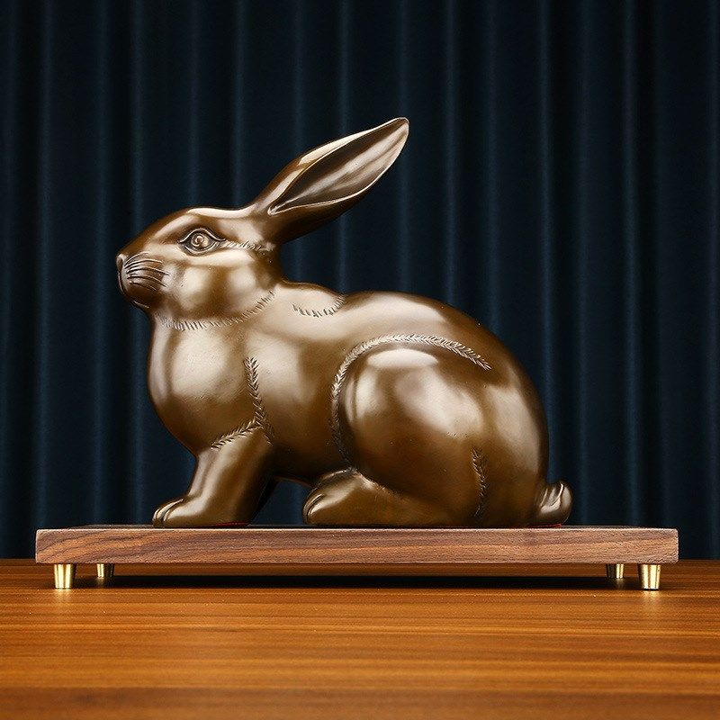 黄铜特大正兔财兔生肖兔家居办公室摆件兔年吉祥物乔迁开业礼品,家居饰品,桌面摆件,淘宝优惠券,粉丝福利购,淘宝优惠卷