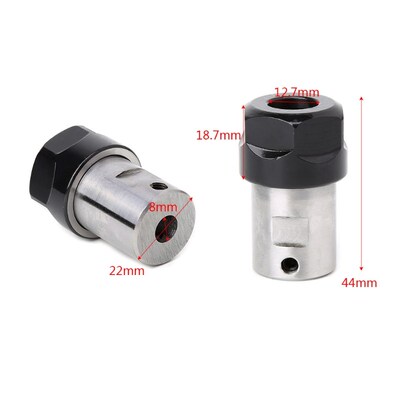 ER16 8mm Collet Chuck Motor Shaft Spindle Extension Rod Inne