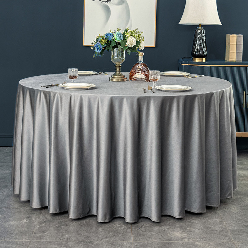台布布艺加厚高级感绸缎酒店桌布圆形大圆桌餐桌布饭店家用圆桌布,居家布艺,桌布,淘宝优惠券,粉丝福利购,淘宝优惠卷