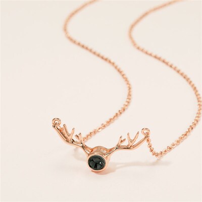 New Creative 100 Languages I Love You Projection Elk Pendant