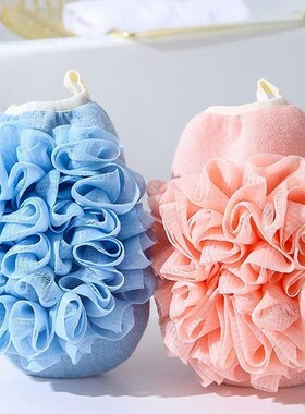 2 In1 Body Exfoliating Scrubber Gloves Cleaning Flower Bathr
