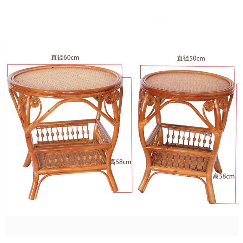 印尼天然藤编圆形小桌子阳台茶几搭配真藤条手工直径0家用,住宅家具,阳台椅,淘宝优惠券,粉丝福利购,淘宝优惠卷
