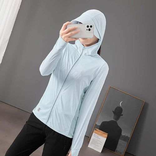 Ice Silk Sun Protection Clothing Womens Summer High Elastic