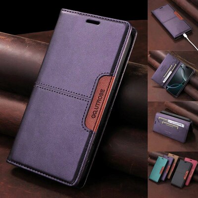 Flip Leather Case for  Galaxy S25 S24 S23 FE S22 S21 S20 Plu