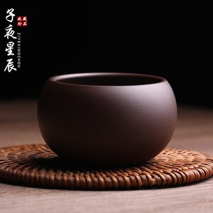 宜兴原矿紫砂主人杯禅定茶杯品茗杯纯手工名家吴春艳单杯功夫茶具