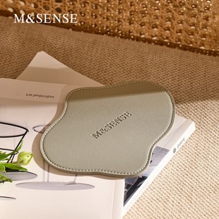 MSENSE蔓莎无火香薰托盘摆件蜡烛烛台皮革杯垫