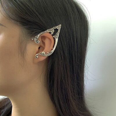Punk Fairy Ear Cuff Earring Dark Elf Ear Clip No Piercing Ea