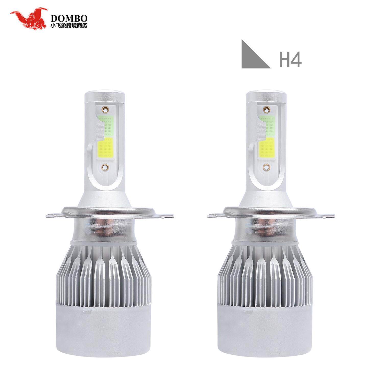 c6爆款双色H4 led汽车大灯海外仓 汽车大灯 LED大灯C6
