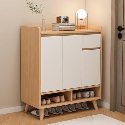 鞋柜关柜简19043约现代鞋柜子大容量仿实易木经济型简玄家用门口