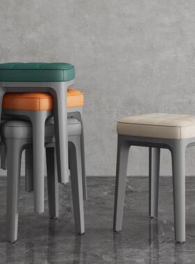 客软茶凳子矮凳家厅用小板凳方凳可叠放31491几凳包凳儿童凳梳妆