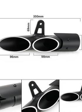 摩托车改装R6FNZ8FZ1NTOCE两孔ZXR10RER6NTOC气E双孔三孔大排炸街