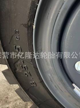 5吨叉车轮胎2轮毂总成装375机胎充气8.5-159.00载-20实心轮轮毂轮