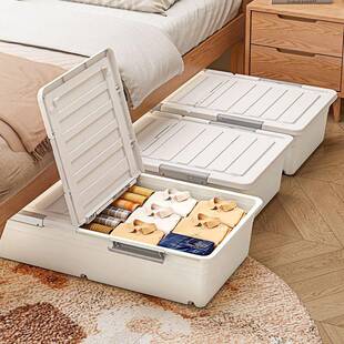 底收箱大无品牌/容量装衣服被子特床大号收纳整理箱车载储纳物箱