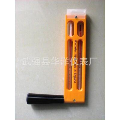 供应手摇手湿温度计度便携式摇干湿表旋转75718式温度干计温湿表