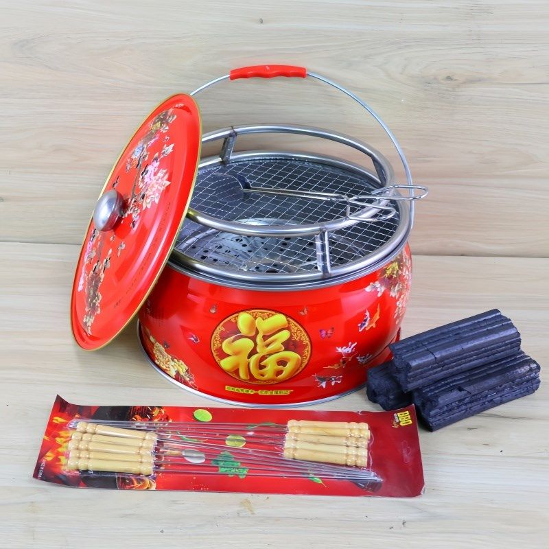 大红色乔迁火盆新居入宅碳盆木炭烤火取暖烧烤炉搬家过火仪式用品,户外/登山/野营/旅行用品,取暖炉,淘宝优惠券,粉丝福利购,淘宝优惠卷