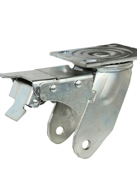 林春系5寸重型红色PU刹车万向轮单个承载50斤脚轮-5WJY8-SC1