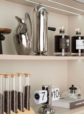 样板房咖啡主题装酒吧餐饮店前台展示柜装饰品售楼处西餐厅摆件