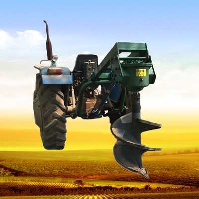 拖拉机挖坑钻冰机冰面打孔捕鱼打冰洞植树挖窝机栽树机撒粪机打桩