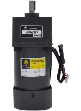 之仲电机 0W 交流齿轮调速/减速电机IK0RGU-CF刹车马达