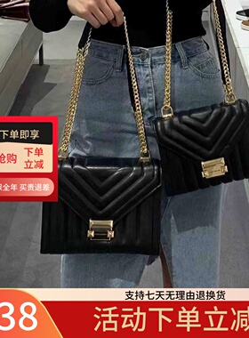 欧美正品代购MK女包新款Whitney羊皮链条斜挎包百搭送女友礼物