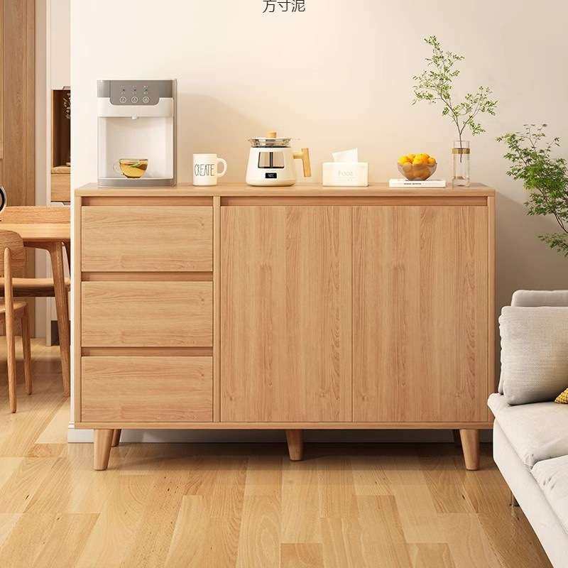 餐边柜靠墙一体柜子储物柜家用斗柜原木色客厅置物柜收纳柜茶水柜,3C数码配件,其它配件,淘宝优惠券,粉丝福利购,淘宝优惠卷