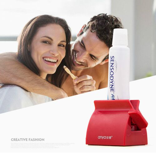 Automatic Toothpaste Dispenser Toothbrush Holder Wall Mounte