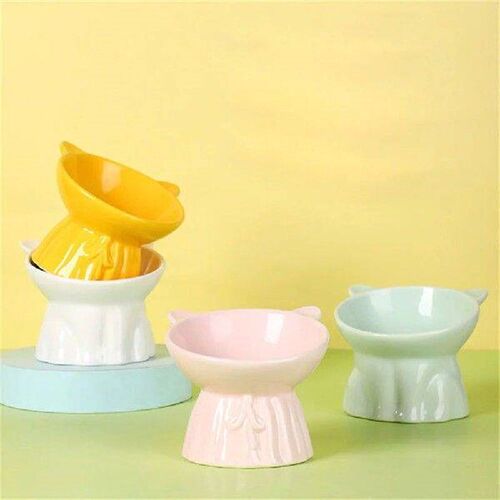 Cat Nordic Style Food Water Bowl Pet Animal Ceramic Eating