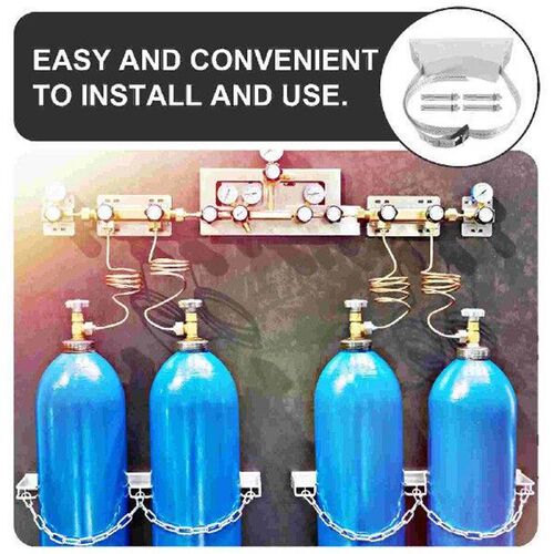 Foldable Gas Tank Base Bottle Holder Propane Wall Mount