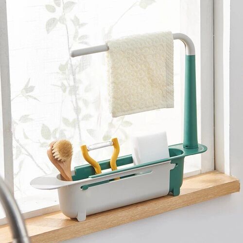 Kitchen Sink Organizer Telescopic Sink Shelf Drainer Rack St
