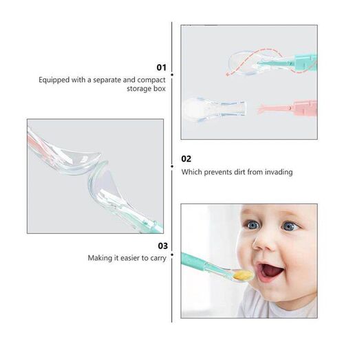 Toddler Tableware Baby Fruit Spoon Scraper Food Pouch Feedin