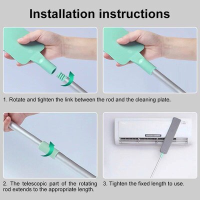 Telescopic Dust Brush Long Handle  Dust Cleaner Bedside Sofa