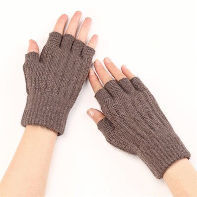 Short Twist G563 Fingerless Gloves Unisex Half Finger Winter