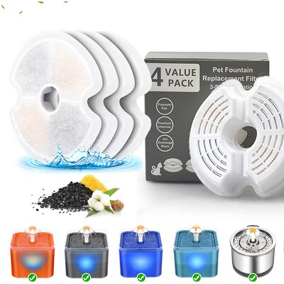 Water Fountain Carbon replacement Filters for 304 Stainless