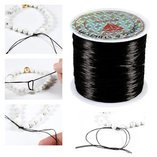 393inch/Roll Strong Elastic Crystal Beading Cord 1mm for Bra