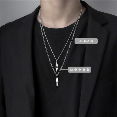 Ins Cool Style Three-dimensional Cross Star Lightning Neckla
