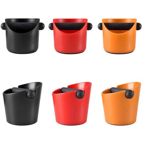 13x13x13cm Mini Coffee Tamper Knock Box ABS Deep Bent Design