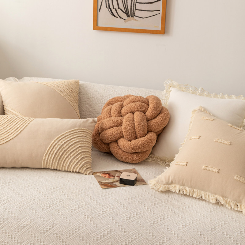 棉麻抱枕侘寂风客厅卧室流苏靠枕复古民宿床上靠垫沙发腰枕靠背方,居家布艺,靠垫/抱枕,淘宝优惠券,粉丝福利购,淘宝优惠卷