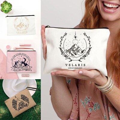 Acotar Velaris Print Women Makeup Bag Toiletry Storage Pouch