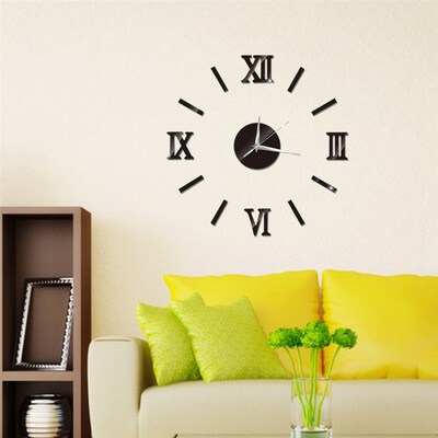 3D Luminous Wall Clock Frameless Digital Wall Clocks DIY Acr