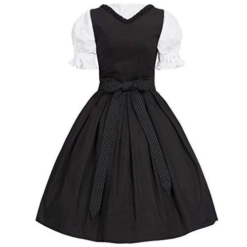 German Ladies Beer Maid Dirndl Bavarian Oktoberfest Dress